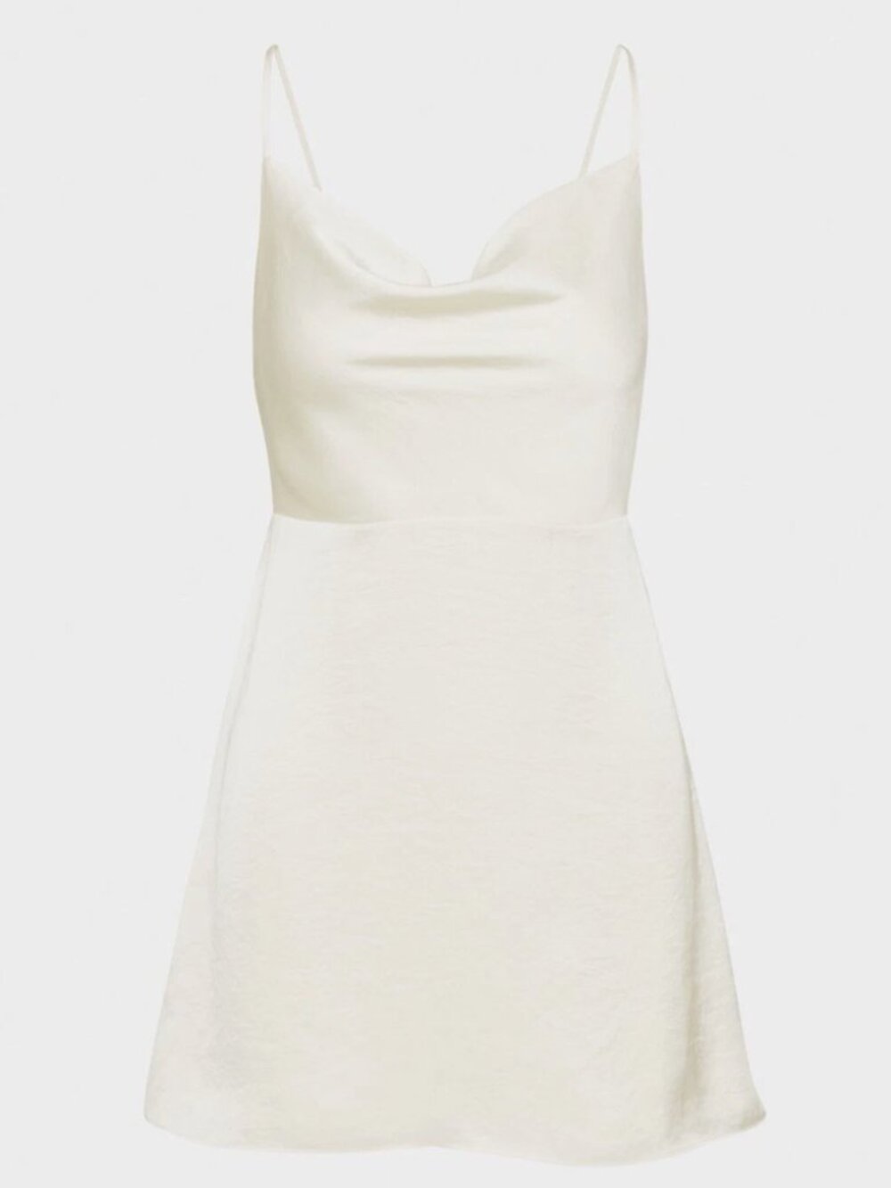 Aritzia Sunday Best Spencer Satin Mini Slip Dress Ivory White Sz S